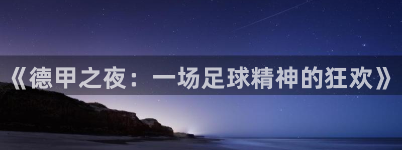《德甲之夜：一场足球精神的狂欢》